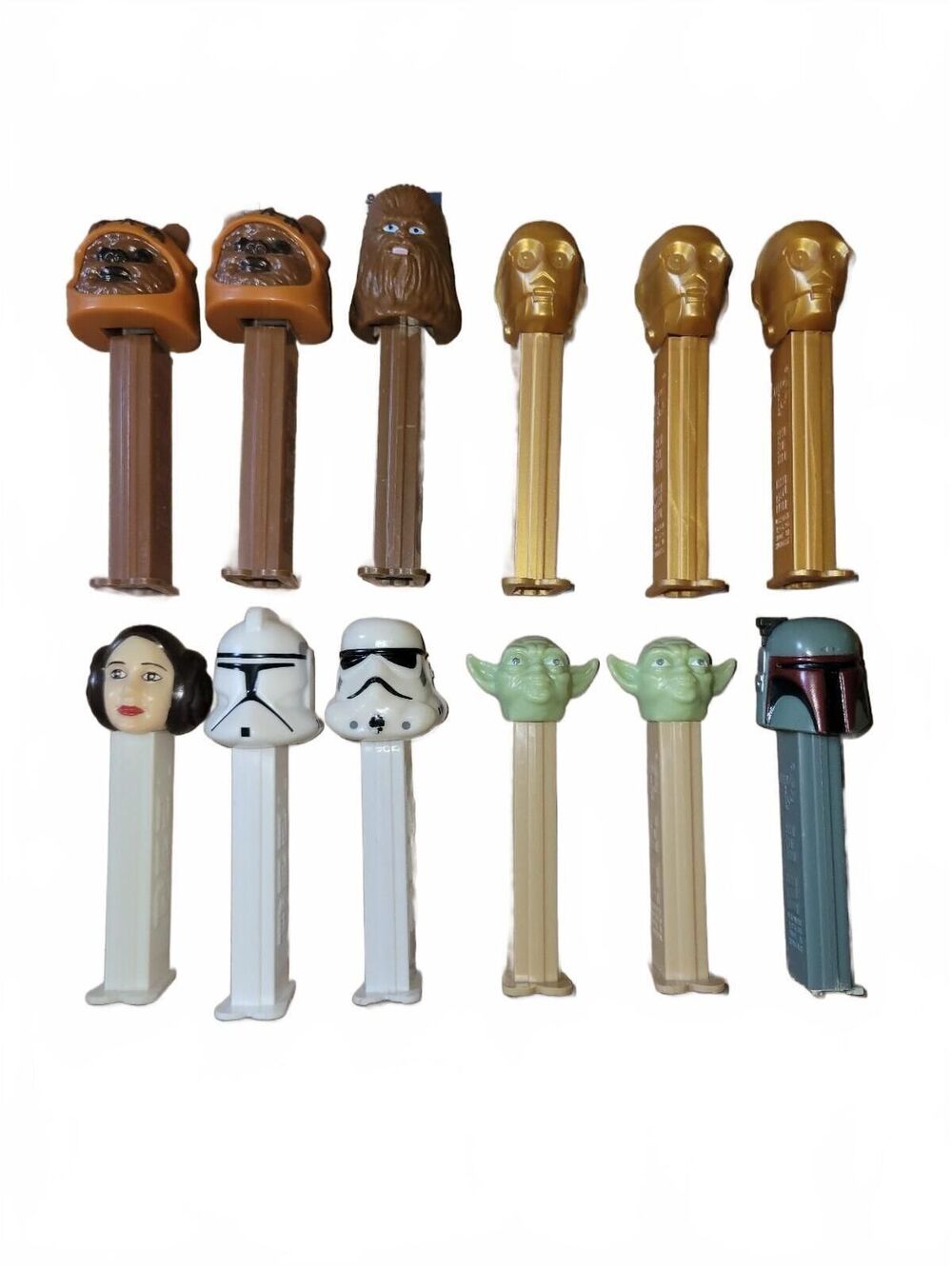 PEZ Star Wars Character Candy Dispensers Set - Multi Color Good Condition *Read*